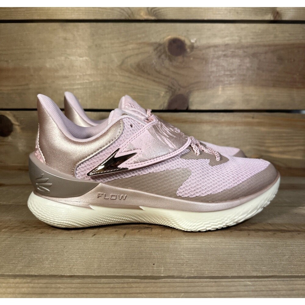 NEW Youth 7 / Womens 8.5 Under Armour Curry Fox 1 “Reign Rose” Shoes 6003534-647